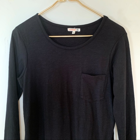 Sundry Long Sleeve Pocket Dress - Picture 4 of 8